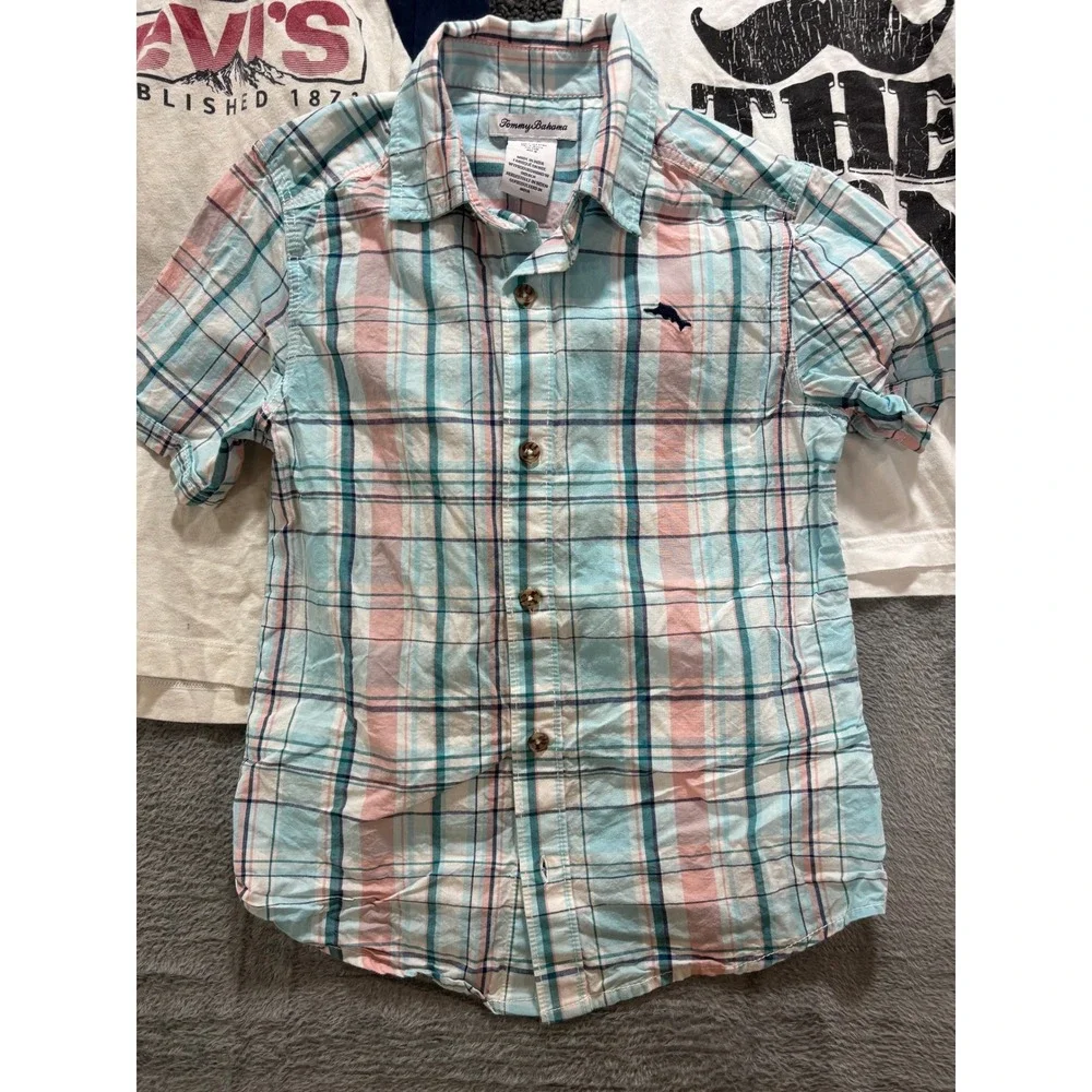 Levi's Tommy‎ Bahama Boys M 7-8 Clothing Lot Fleece Jacket Shirts Casual Preppy